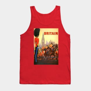 Vintage Travel Poster, the King's Guard on Horses Tank Top